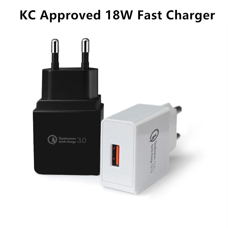 ETL/FCC/PSE/Kc Certification 18W QC3.0 Pd USB Fast Smart Mobile Phone Battery Travel Wall Charger