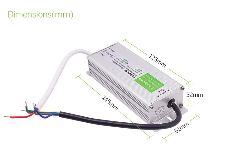 12V 60W Waterproof Power Supply IP67 Electronic LED Driver