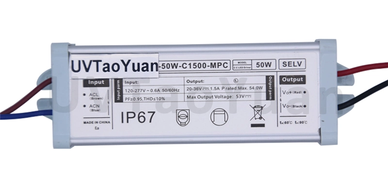 50W LED Power Supply Waterproof IP65 Constant Current Driver
