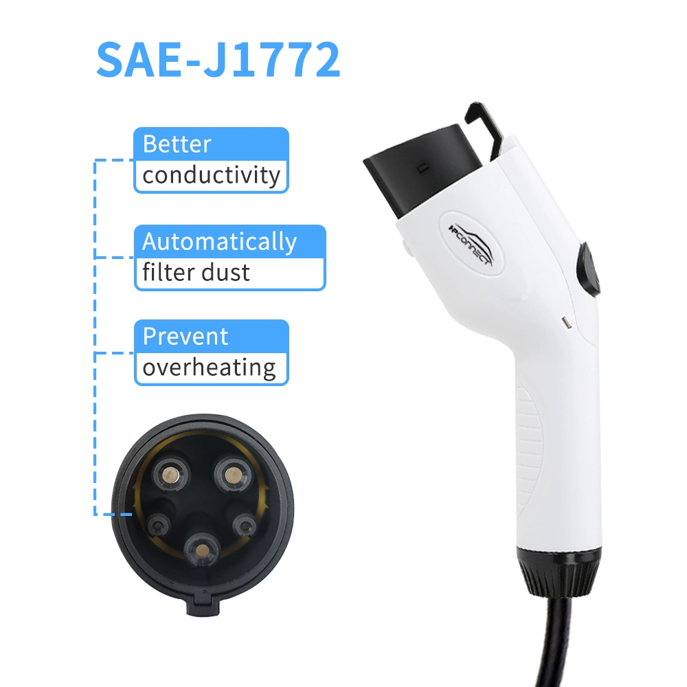 7kw 3.5kw 16A 32A SAE J1772 Type 1 Indicator Light Portable Car Electric Vehicle Chargers EV Charger
