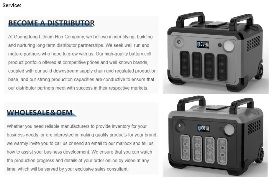 Emergency Energy Supply Outdoor Power Bank Generator 3000W Portable Power Station with AC/DC Inverter