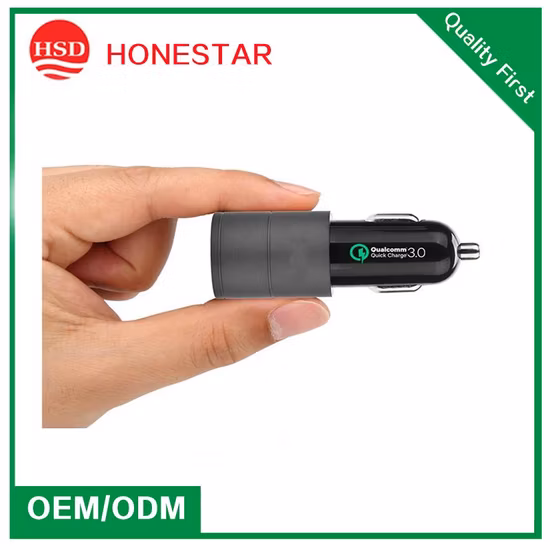 Trending Product Hot Sell 2 USB Ports Quick QC 3.0 USB Car Charger
